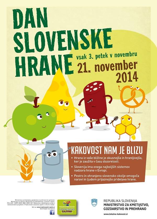 Tradicionalni slovenski zajtrk in dan slovenske hrane